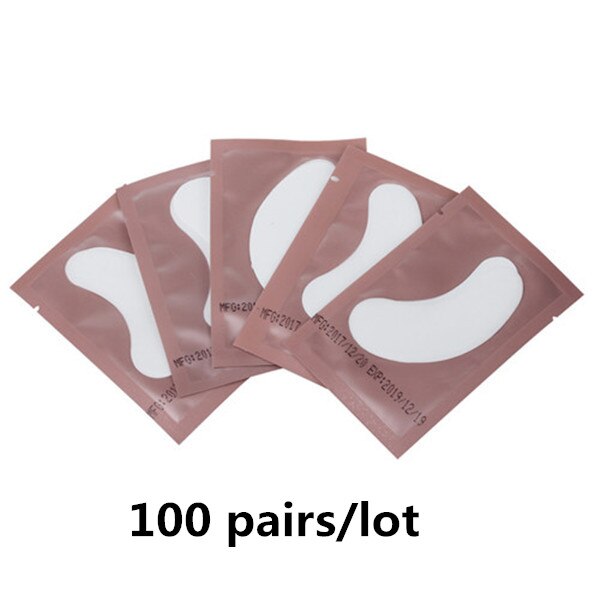 50/100 Pairs Eyepatch for Eyelash Extension Individual Pads Silk Eye Patches Under Eye Pads Lash Eyelash Extension Patches